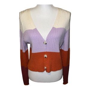 Gianni Bini color block ribbed sweater